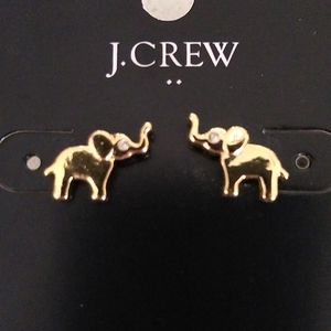 J. Crew Elephant Earrings